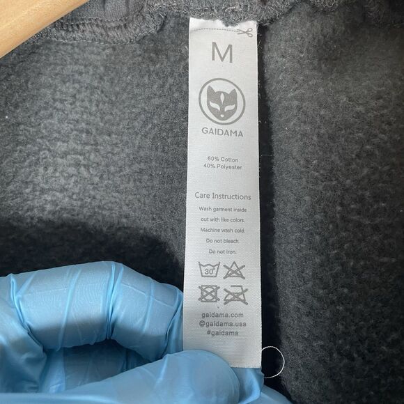 Gaidama Jiu Jitsu Sweatpants Men's Medium Gray Activewear Performance Wear - Picture 3 of 7